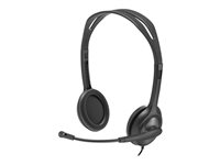 Logitech H111 - Micro-casque - sur-oreille - filaire - jack 3,5mm 981-001000