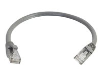 C2G Cat5e Booted Unshielded (UTP) Network Patch Cable - Cordon de raccordement - RJ-45 (M) pour RJ-45 (M) - 1.5 m - UTP - CAT 5e - moulé, sans crochet, bloqué - gris 83142