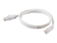 C2G Cat6 Booted Unshielded (UTP) Network Patch Cable - Cordon de raccordement - RJ-45 (M) pour RJ-45 (M) - 3 m - UTP - CAT 6 - moulé, sans crochet, bloqué - blanc 83489