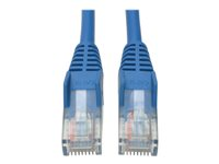 Tripp Lite 5ft Cat5e / Cat5 Snagless Molded Patch Cable RJ45 M/M Blue 5' - Cordon de raccordement - RJ-45 (M) pour RJ-45 (M) - 1.5 m - UTP - CAT 5e - moulé, sans crochet, bloqué - bleu N001-005-BL