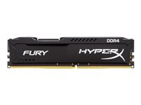 HyperX FURY - DDR4 - 8 Go - DIMM 288 broches - 2400 MHz / PC4-19200 - CL15 - 1.2 V - mémoire sans tampon - non ECC - noir HX424C15FB2/8