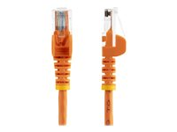 StarTech.com Câble réseau Cat5e UTP sans crochet - 50 cm Orange - Cordon Ethernet RJ45 anti-accroc - Câble patch - Cordon de raccordement - RJ-45 (M) pour RJ-45 (M) - 50 cm - UTP - CAT 5e - sans crochet, bloqué - orange 45PAT50CMOR