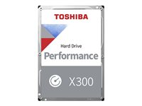 Toshiba X300 - Disque dur - 4 To - interne - 3.5" - SATA 6Gb/s - 7200 tours/min - mémoire tampon : 128 Mo HDWE140EZSTA