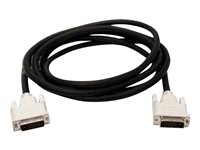 Belkin - Câble DVI - liaison double - DVI-D (M) pour DVI-D (M) - 3 m - moulé, vis moletées F2E4141BT3M-DD