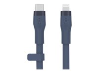 Belkin BOOST CHARGE - Câble Lightning - 24 pin USB-C mâle pour Lightning mâle - 3 m - bleu CAA009BT3MBL