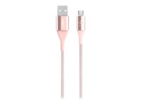 Belkin MIXIT DuraTek - Câble USB - Micro-USB de type B (M) pour USB (M) - USB 2.0 - 2.4 A - 1.22 m - rose gold F2CU051BT04-C00