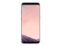 Samsung Galaxy S8 - 4G smartphone - RAM 4 Go / Mémoire interne 64 Go - microSD slot - écran OEL - 5.8" - 2960 x 1440 pixels - rear camera 12 MP - front camera 8 MP - gris orchidée SM-G950FZVAXEF