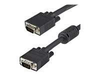 StarTech.com Câble VGA coaxial de 1m HD15 pour écran haute résolution M/M - Câble VGA - HD-15 (VGA) (M) pour HD-15 (VGA) (M) - 1 m - moulé, vis moletées - noir MXTMMHQ1M