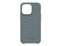 LifeProof WAKE - Coque de protection pour téléphone portable - 85 % de plastique recyclé provenant de l'océan - s'ancrer loin - modèle d'onde douce - pour Apple iPhone 13 Pro 77-83562