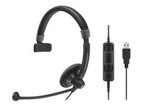 Sennheiser SC 45 USB CTRL - Culture Plus Mobile - micro-casque - sur-oreille - filaire - noir 507084