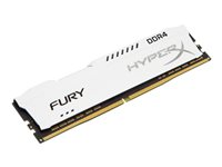 HyperX FURY - DDR4 - 16 Go - DIMM 288 broches - 2400 MHz / PC4-19200 - CL15 - 1.2 V - mémoire sans tampon - non ECC - blanc HX424C15FW/16