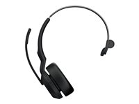 Jabra Evolve2 55 MS Mono - Micro-casque - sur-oreille - Bluetooth - sans fil - Suppresseur de bruit actif - USB-A via adaptateur Bluetooth - noir - certifié Zoom, Cisco Webex Certified, Certifié Tencent Meeting, Certifié Alcatel-Lucent, Certifié Avaya, Certifié Unify, Certifié MFi, Certifié Google Meet, Certifié Amazon Chime 25599-899-999