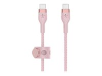 Belkin BOOST CHARGE - Câble USB - 24 pin USB-C (M) pour 24 pin USB-C (M) - USB 2.0 - 3 m - rose CAB011BT3MPK