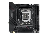 ASUS ROG STRIX B560-I GAMING WIFI - Carte-mère - mini ITX - Socket LGA1200 - B560 Chipset - USB-C Gen2, USB 3.2 Gen 1, USB 3.2 Gen 2, USB-C Gen 2x2 - 2.5 Gigabit LAN, Wi-Fi 6 - carte graphique embarquée (unité centrale requise) - audio HD (8 canaux) 90MB16Y0-M0EAY0