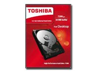 Toshiba P300 - Disque dur - 3 To - interne - 3.5" - SATA 6Gb/s - 7200 tours/min - mémoire tampon : 64 Mo HDWD130EZSTA