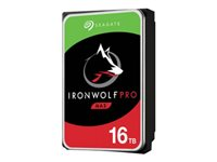 Seagate IronWolf Pro ST16000NE000 - Disque dur - 16 To - interne - 3.5" - SATA 6Gb/s - 7200 tours/min - mémoire tampon : 256 Mo - avec 2 ans Rescue Data Recovery Service Plan ST16000NE000