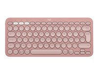 Logitech Pebble Keys 2 K380s - Clavier - sans fil - Bluetooth LE - AZERTY - Français - rose ton sur ton 920-011805