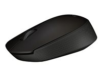 Logitech B170 - Souris - optique - 3 boutons - sans fil - 2.4 GHz - récepteur sans fil USB - noir 910-004798