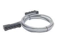 APC Data Distribution Cable - Câble réseau - Conformité TAA - RJ-45 (F) pour RJ-45 (F) - 4 m - UTP - CAT 5e - colonne montante - gris DDCC5E-013