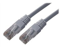 MCL - Cordon de raccordement - RJ-45 (M) pour RJ-45 (M) - 5 m - UTP - CAT 5e - moulé - gris UTP5E-5M