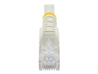 StarTech.com Câble réseau Cat6 Gigabit UTP sans crochet de 1m - Cordon Ethernet RJ45 anti-accroc - Câble patch Mâle / Mâle - Blanc - Cordon de raccordement - RJ-45 (M) pour RJ-45 (M) - 1 m - UTP - CAT 6 - sans crochet - blanc N6PATC1MWH