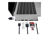 HyperDrive Solo 7-in-1 Hub - Station d'accueil - USB-C - HDMI GN21D-GRAY