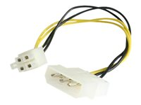 StarTech.com 6in LP4 to P4 Auxiliary Power Cable Adapter - LP4 to 4 pin ATX - Molex to P4 Adapter - LP4 to P4 (LP4P4ADAP) - Adaptateur secteur - alimentation interne 4 pin (5 V) (F) pour ATX12V 4 broches (M) - 15.2 cm LP4P4ADAP