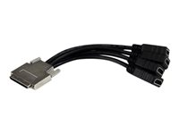 StarTech.com Adaptateur VHDCI vers 4x HDMI pour cartes graphiques NVIDIA et VisionTek - M/F - Câble vidéo - HDMI (F) pour VHDCI 68 broches (M) - 20 cm - moulé - noir VHDCI24HD