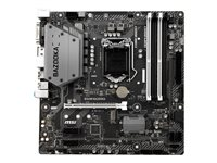 MSI B360M BAZOOKA - Carte-mère - micro ATX - Socket LGA1151 - B360 - USB 3.1 Gen 1, USB-C Gen1 - Gigabit LAN - carte graphique embarquée (unité centrale requise) - audio HD (8 canaux) B360M BAZOOKA