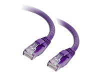 C2G Cat5e Booted Unshielded (UTP) Network Patch Cable - Cordon de raccordement - RJ-45 (M) pour RJ-45 (M) - 5 m - UTP - CAT 5e - moulé, sans crochet, bloqué - violet 83663