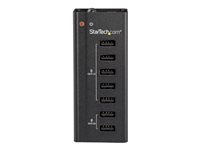 StarTech.com Station de charge universelle USB - 2 ports 2A et 5 ports 1A - Dock de recharge autonome avec fixation murale (ST7C51224EU) - Bande de charge + adaptateur secteur - 5 A - 7 connecteurs de sortie (USB) - noir ST7C51224EU