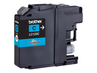 Brother LC123C - À rendement élevé - cyan - original - blister - cartouche d'encre - pour Brother DCP-J132, J152, J172, J552, J752, MFC-J245, J470, J650, J6520, J6720, J6920, J870 LC123CBP