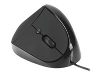 MCL Samar - Souris verticale - pour droitiers - optique - 6 boutons - filaire - USB - noir SS-616DU/N