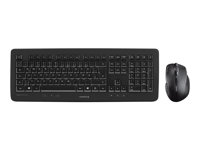 CHERRY DW 5100 - Ensemble clavier et souris - sans fil - 2.4 GHz - Pan Nordic - noir JD-0510PN-2