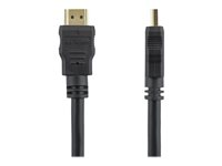 StarTech.com Câble HDMI haute vitesse Ultra HD 4K x 2K de 5m - Cordon HDMI vers HDMI - Mâle / Mâle - Noir - Plaqués or - Câble HDMI - HDMI mâle pour HDMI mâle - 5 m - blindé - noir HDMM5M