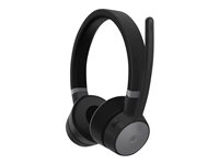 Lenovo Go - Micro-casque - sur-oreille - Bluetooth - sans fil, filaire - Suppresseur de bruit actif - USB-C - noir tonnerre - Certifié pour Skype for Business, Certifié pour Microsoft Teams - pour ThinkCentre M75t Gen 2; ThinkPad E14 Gen 3; T14s Gen 3; X1 Carbon Gen 11; X1 Yoga Gen 8 4XD1C99222