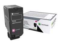 Lexmark - À rendement élevé - magenta - original - cartouche de toner LCCP - pour Lexmark CS725de, CS725dte 74C0H30