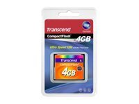 Transcend - Carte mémoire flash - 4 Go - 133x - CompactFlash TS4GCF133