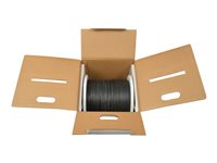 Tripp Lite 1000ft Cat6 Gigabit Bulk Cable Solid Core CMR PVC Black 1000' - Câble en vrac - Conformité TAA - 304.8 m - UTP - CAT 6 - IEEE 802.3ab/IEEE 802.5 - solide - noir N222-01K-BK