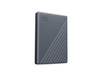 WD My Passport WDBWML0020BGY - Disque dur - chiffré - 2 To - externe (portable) - USB 3.2 Gen 1 (USB-C connecteur) - AES 256 bits - gris silicone WDBWML0020BGY-WESN