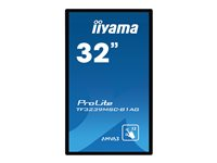 iiyama ProLite TF3239MSC-B1AG - Classe de diagonale 32" (31.5" visualisable) écran LCD rétro-éclairé par LED - signalétique numérique interactive - avec écran tactile 1920 x 1080 - éclairage périphérique - noir mat TF3239MSC-B1AG