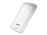 ADATA HV300 - Disque dur - 2 To - externe (portable) - USB 3.1 - AES 256 bits - blanc AHV300-2TU31-CWH