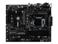 MSI B250 PC MATE - Carte-mère - ATX - Socket LGA1151 - B250 - USB 3.1 Gen 1, USB-C Gen2, USB 3.1 Gen 2 - Gigabit LAN - carte graphique embarquée (unité centrale requise) - audio HD (8 canaux) B250 PC MATE