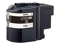 Brother LC22UBK - XL - noir - original - cartouche d'encre - pour Brother DCP-J785DW, DCP-J785DWXL, MFC-J985DW; INKvestment Work Smart MFC-J985DW LC22UBK