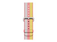 Apple 42mm Woven Nylon Band - Bracelet de montre - 145 - 215 mm - rouge - pour Watch (42 mm) MPW72ZM/A