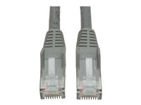 Tripp Lite 15ft Cat6 Gigabit Snagless Molded Patch Cable RJ45 M/M Gray 15' - Cordon de raccordement - RJ-45 (M) pour RJ-45 (M) - 4.6 m - UTP - CAT 6 - moulé, sans crochet, bloqué - gris N201-015-GY