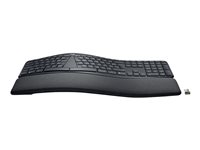 Logitech ERGO K860 Split Keyboard for Business - Clavier - sans fil - Bluetooth LE - AZERTY - Français - graphite 920-010346