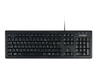 Kensington ValuKeyboard - Clavier - USB - Français - noir 1500109FR