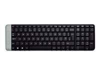 Clavier sans fil Logitech K230 - Clavier - sans fil - 2.4 GHz - É.-U./Europe - gris clair 920-003347