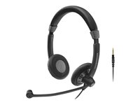 Sennheiser SC 75 - Culture Plus Mobile - micro-casque - sur-oreille - filaire - Suppresseur de bruit actif - jack 3,5mm - noir 507085